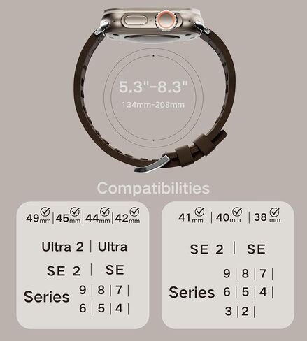 الفرقة الرياضية لـ Apple Watch 49mm Ultra 2 Series 9 8 SE 2 45mm 44mm 42mm 41mm 40mm 38mm FKM Fluororubber Sturdy for Iwatch 7 6 5 4 3 2 1 Women Men in Kuwait