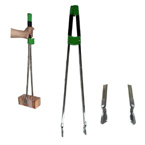 35'' Long Grabber Reacher Tool Heavy Duty, Trash Picker Upper Grabber, Garbage Pick up Sticks, 5.7'' Crocodile Mouth jaw Tested to Grip up to 6 lbs Bricks, Stainless Steel Body, Soft-Grip Handle in Saudi Arabia