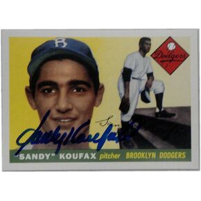 Sandy Koufax Hand Signed Autographed 2016 Topps Heritage 1/1 Rookie Reprint - Baseball Slabbed Autographed Cards in Saudi Arabia
