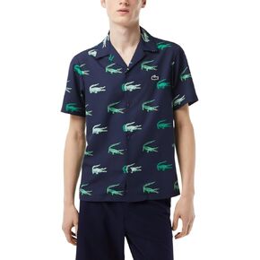 Lacoste Men's Sport Golf Printed Short-Sleeved Shirt in Kuwait