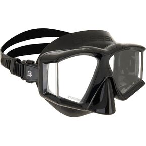 Cressi 4-Lens Panoramic Mask for Scuba Diving and Snorkeling - Comfortable and Wide-View - Horizon - Designed in Italy by Cressi in Saudi Arabia