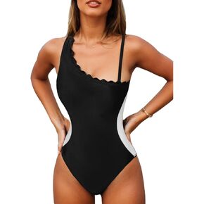 Ynique Women's Swimsuits 2025 كتف واحد عالي الخصر قطعة واحدة للسباحة بدلة U-Neck Contract Monokini in Kuwait