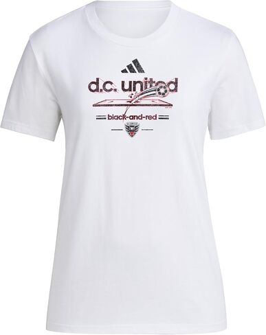 Adidas Women's D.C. United Vintage World Pre-Game Short Sleeve T-Shirt in Saudi Arabia