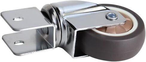 عجلات الأثاث سرير 1.5/2 بوصات عجلات صامتة ناعمة صامتة مع الفرامل 1PCs (2inch 4pcs دوارة ، U16mm) in Kuwait