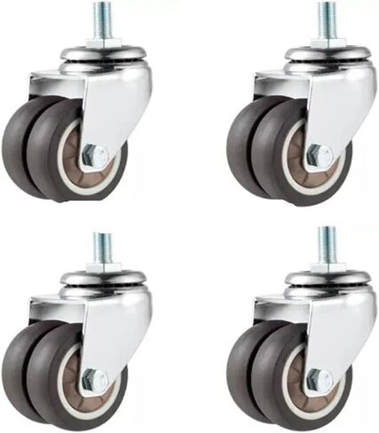4pcs 2 بوصة دوارة شاقة الدوارة الجذعية العجلات العجلات العجلات M12 × 25 مم قفل العجلات البديلة للأثاث in Saudi Arabia