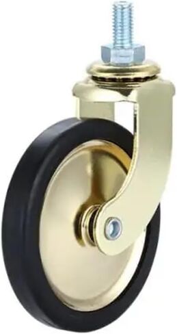 4pcs 3 بوصة المسمار الجذعية الجذعية فرامل العجلة ودوار pp يدوي يدفع عجلات أثاث عجلة صامتة (M8-Brake) in Saudi Arabia