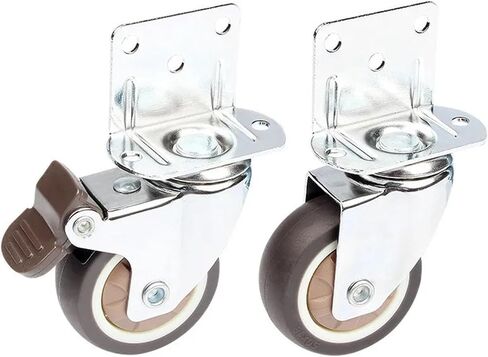 1Pcs Heavy Duty Casters 20kg Mute Swivel Wheels(2 inch no Brake) in Saudi Arabia