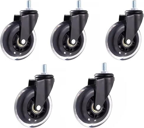 5Pcs 4 Inch M6/M8/M10 PU Screw Roller Ice Wheel Electrophoresis Entertainment Equipment(M10x15mm,Universal x 5pcs) in Saudi Arabia