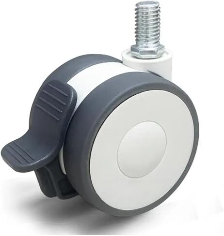 4Pcs 3 Inch Medical Device Beauty Instrument Silent TPR Caster/Display Hand Push(Brake,M10x15mm) in Saudi Arabia