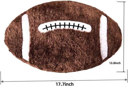 XIYUAN18inch Football Sports Pillow Plush Stuffed Sports Balls Soccer Toy Fluffy Durable Throw Pillow Cushion Sofa Room Decoration Soft Sports Toy Gift (Black/White) in Kuwait