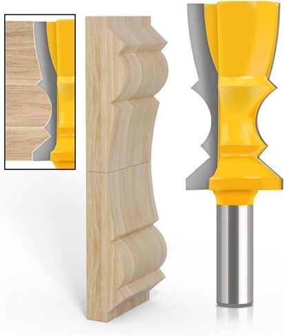 1Pcs 12mm 1/2inch Shank Line Cutter Special Moulding Bit Carbide Molding Bit Trimming Wood Milling Cutter(12mm Shank) in Kuwait
