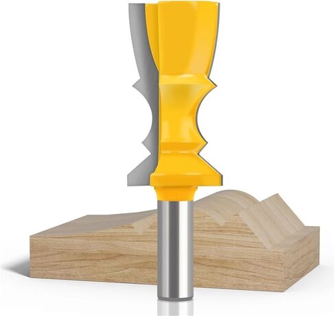 1Pcs 12mm 1/2inch Shank Line Cutter Special Moulding Bit Carbide Molding Bit Trimming Wood Milling Cutter(12mm Shank) in Kuwait