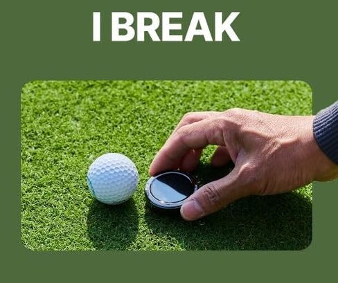 iBREAK-Digital Golf Green Reader, Informing Putting Direction and Uphill/Downhill Percent in Real time, Titanium Silver Frame and 1.3inch Color TFT LCD Display, Diameter 1.7inch X Height 0.4inch, 34g in Saudi Arabia
