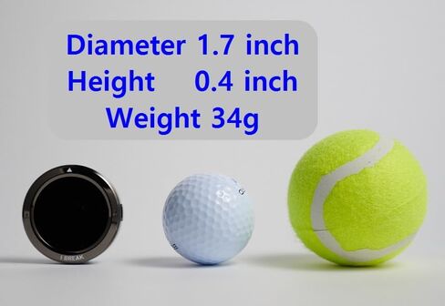 iBREAK-Digital Golf Green Reader, Informing Putting Direction and Uphill/Downhill Percent in Real time, Titanium Silver Frame and 1.3inch Color TFT LCD Display, Diameter 1.7inch X Height 0.4inch, 34g in Saudi Arabia