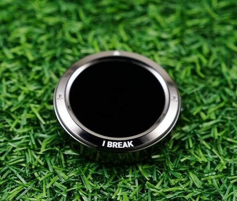 iBREAK-Digital Golf Green Reader, Informing Putting Direction and Uphill/Downhill Percent in Real time, Titanium Silver Frame and 1.3inch Color TFT LCD Display, Diameter 1.7inch X Height 0.4inch, 34g in Saudi Arabia
