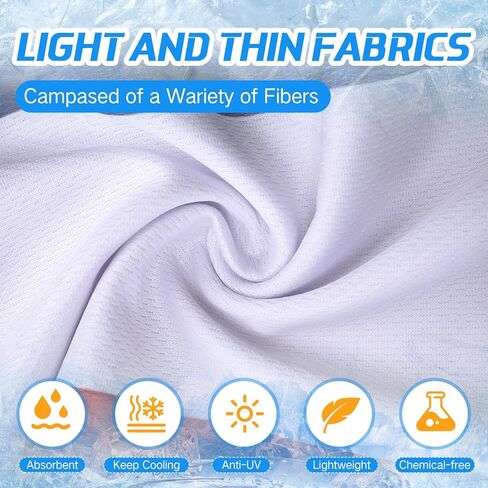 20 Pcs 4th of July Cooling Towel Bulk for Neck and Face 40 x 12 Inch Double Layer Microfiber Soft Breathable Sports Red White Blue Towels for Patriotic Independence Day Decor, Moisture Wicking Cold in Saudi Arabia