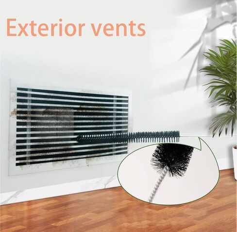 Dryer Vent Cleaning Brush - Lint Removal Cleaner Tool, LongFlexible with Wood Handle (28.7Inches) in Saudi Arabia
