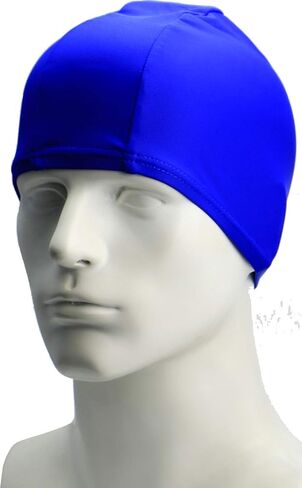 2 Pack Spandex Swimming caps High Elasticity Fabric Adult Junior Kids childen One Size Swim hat in Kuwait