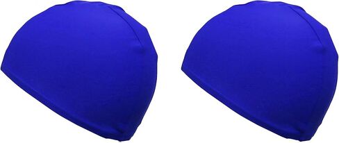 2 Pack Spandex Swimming caps High Elasticity Fabric Adult Junior Kids childen One Size Swim hat in Kuwait