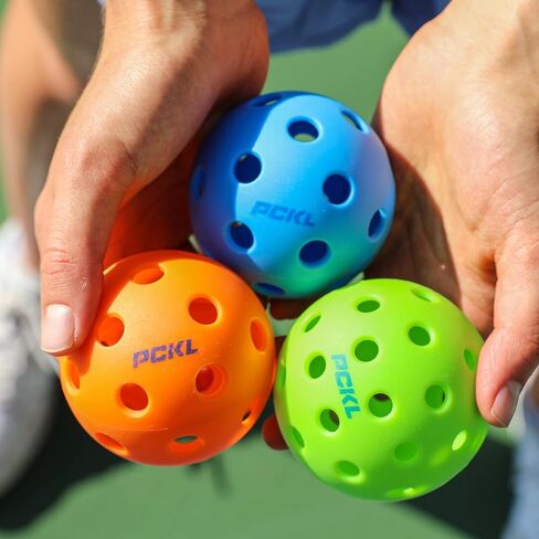PCKL Optic Speed Pickleball Balls | Choose Indoor or Outdoor Pickleballs | USAPA Tournament Aproved | 4 Pack Crack-Resistant (Indoor Ice Blue) in Saudi Arabia