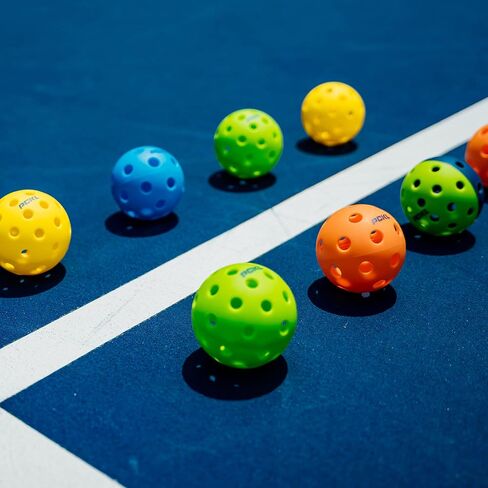 PCKL Optic Speed Pickleball Balls | Choose Indoor or Outdoor Pickleballs | USAPA Tournament Aproved | 4 Pack Crack-Resistant (Indoor Ice Blue) in Saudi Arabia