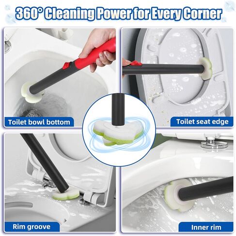 Disposable Toilet Brush Cleaning System with Wand Cleaner Refills,Toilet Cleaning Stick,Wall Mounted Toilet Wand Kit,60 Disposable Toilet Bowl Brush for Sink Bathtub Wash Basin (Green) in Saudi Arabia