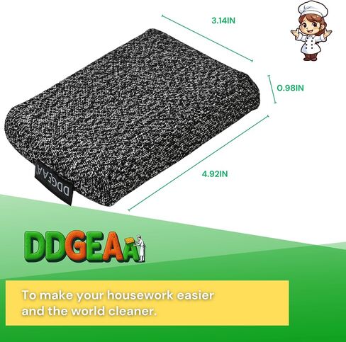 Heavy - Duty Kitchen Sponge - 20 Times More Durable, Scratch Free, Suitable for Non Stick Cookware Cut Resistant, Multi - Purpose Cleaning Supplies for Home, Bathroom (2 Pack Grey) in Saudi Arabia