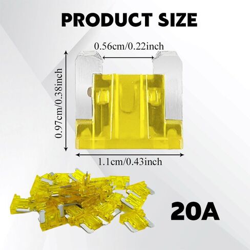 25pcs 15 أمبير الصمامات الصغيرة المنخفضة للسيارة ، فتيل السيارات ، فتيل سيارات ميني ذا بليز منخفضة ، ملحقات السيارة القصيرة حماية الصمامات السيارة تناسب شاحنة الدراجات النارية للسيارة (15A) in Saudi Arabia