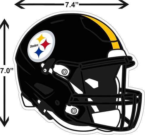 Siskiyou Sports NFL Pittsburgh Steelers Helmet Auto Secal ، ألوان الفريق ، حجم واحد in Saudi Arabia