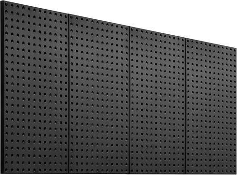 VEVOR Metal Pegboard Panels, 24" x 12" Pegboard, 4 Panels, Heavy Duty Steel Peg Board Wall Organizer, for Living Room Garage Tool Storage Workbench Office Organization Craft Room Kitchen Home, Black in Saudi Arabia