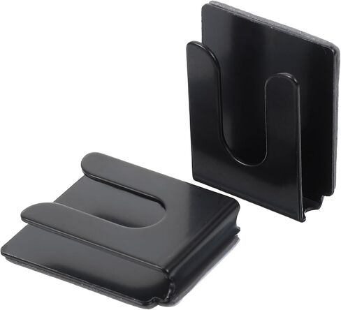 4pcs CB MIC حامل ، حارس مربعة ميكروفون راديو CB ، شماعات الميكروفون مع الظهر اللاصقة ، شماعات راديو Metal Mobile أسود ، حامل السيارة المحمولة العالمي للميكروفونات يناسب السيارات (1.4 × 1.1 بوصة) in Kuwait