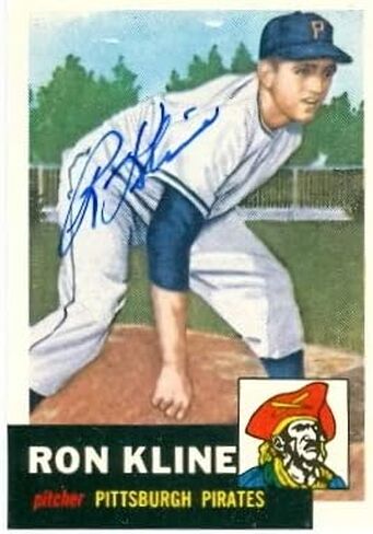 Autograph Warehouse 20929 Ron Kline Autographed 1953 Topps Archive Baseball Card Pittsburgh Pirates in Saudi Arabia