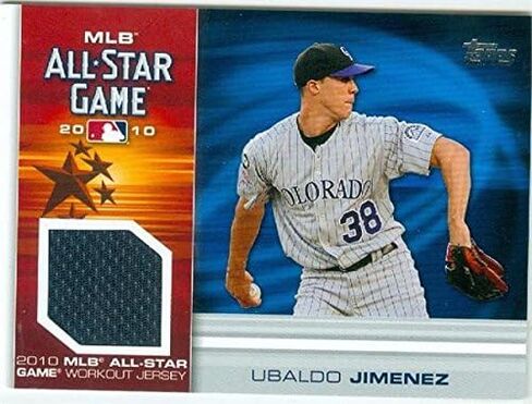 مستودع توقيعه 343346 Ubaldo Jimenez Player Card Jersey Patch Baseball - Colorado Rockies 2010 Topps All Star No. As -Uj in Saudi Arabia