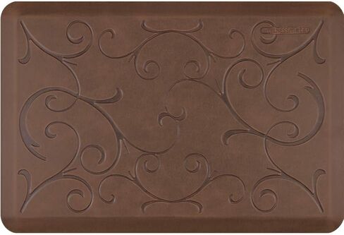 WellnessMats Bella Collection Anti-Fatigue Floor Mat, Polyurethane – Ergonomic Support Pad for Home, Kitchen, Garage, Office Standing Desk – Water Resistant - Made in USA in Saudi Arabia