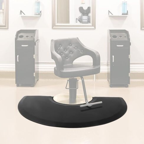 7/8" Inch Thick Barber mat for Floor, 3' x 5' Salon Chair mat, Anti-Fatigue Femicircular Hair Cutting Hairdressing Equipment in Kuwait