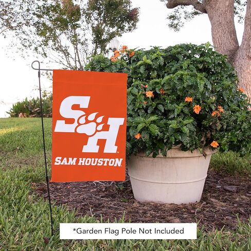 Desert Cactus Sam Sam Houston University SHSU Garden Flag - 19 × 12 بوصة Sam Houston Bearkats Banner ، للعرض في الهواء الطلق والأحداث (التصميم أ) in Kuwait