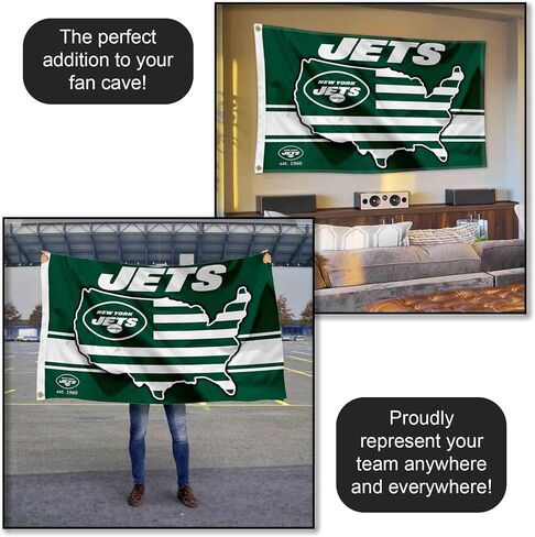 New York Jets Nation USA American Country 3x5 Flag in Kuwait