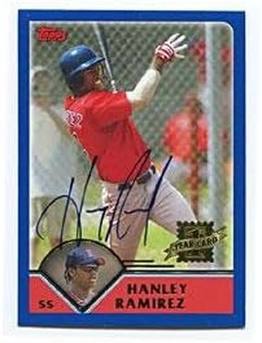 Hanley Ramirez Autographed/Signed 2003 Topps 1st Year Card - Autographed Baseball Cards in Saudi Arabia