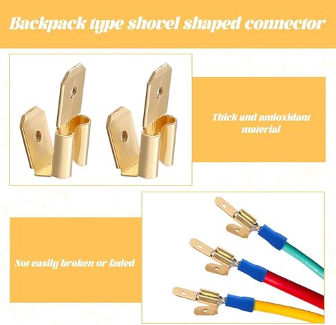 Electrical Connector,25 PCS Electrical Wire Connectors,Male and Female Spade Connectors,Electricals Crimp Connector,Electricals Double Male Female Adapter in Saudi Arabia