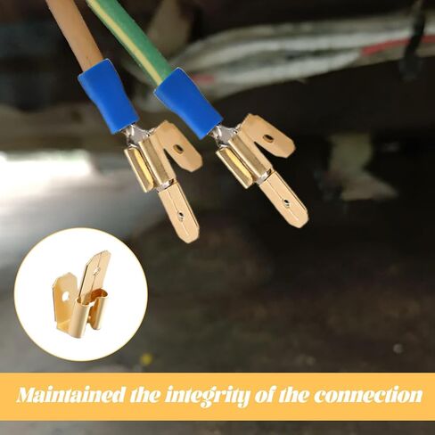 Electrical Connector,25 PCS Electrical Wire Connectors,Male and Female Spade Connectors,Electricals Crimp Connector,Electricals Double Male Female Adapter in Saudi Arabia