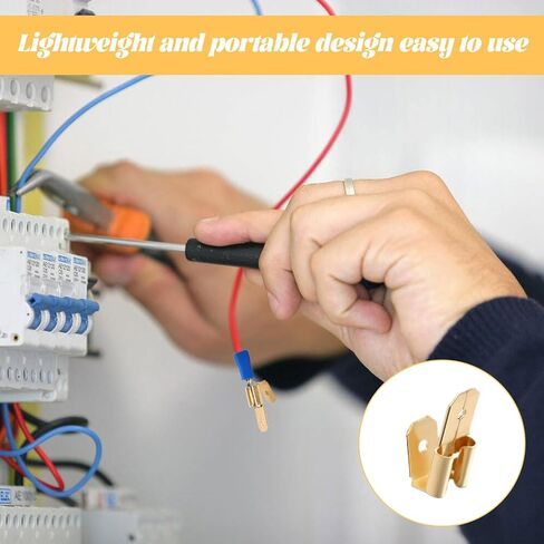 Electrical Connector,25 PCS Electrical Wire Connectors,Male and Female Spade Connectors,Electricals Crimp Connector,Electricals Double Male Female Adapter in Saudi Arabia