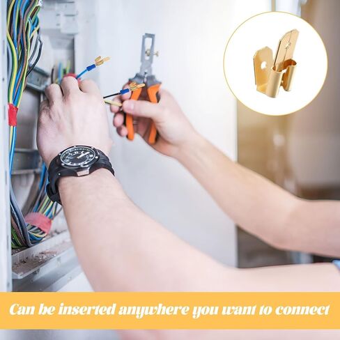 Electrical Connector,25 PCS Electrical Wire Connectors,Male and Female Spade Connectors,Electricals Crimp Connector,Electricals Double Male Female Adapter in Saudi Arabia