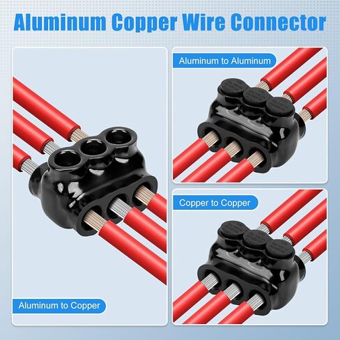 5 أجهزة كمبيوتر موصلات سلك معزولة أسود متعدد الصقاب موصل 2 المنفذ موصل كابل الدخول المزدوج شبيهة الكابلات الكهربائية موصلات طرفية للطاقة الكهربائية (نطاق سلك 2-14) in Kuwait