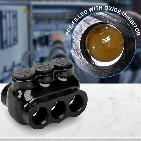 5 أجهزة كمبيوتر موصلات سلك معزولة أسود متعدد الصقاب موصل 2 المنفذ موصل كابل الدخول المزدوج شبيهة الكابلات الكهربائية موصلات طرفية للطاقة الكهربائية (نطاق سلك 2-14) in Kuwait