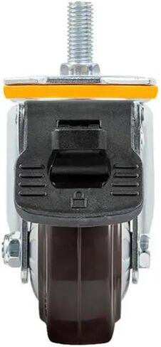 1pcs 4 بوصة M14/M16 المسمار العجلة العالمية مع بكرة العجلات من المطاط الفرامل (M14-Brake) in Saudi Arabia