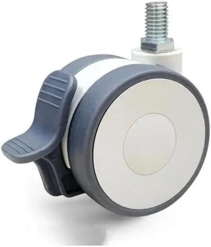 4pcs 2.5 بوصة صامتة TPR Universal Brake Medical Beauty Instrument Caster/Double Wheel Monter in Saudi Arabia
