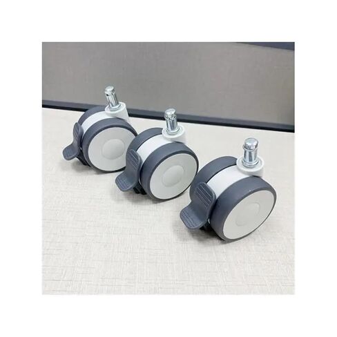 4pcs 2.5 بوصة صامتة TPR Universal Brake Medical Beauty Instrument Caster/Double Wheel Monter in Kuwait