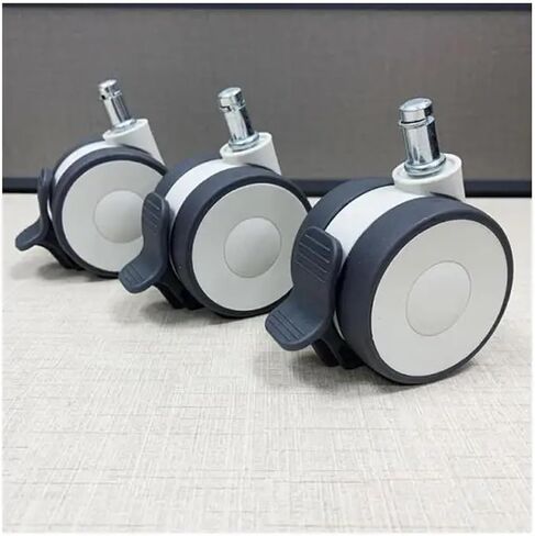 4pcs 2.5 بوصة صامتة TPR Universal Brake Medical Beauty Instrument Caster/Double Wheel Monter in Saudi Arabia