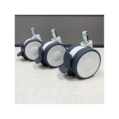 4pcs 2.5 بوصة صامتة TPR Universal Brake Medical Beauty Instrument Caster/Double Wheel Monter in Kuwait
