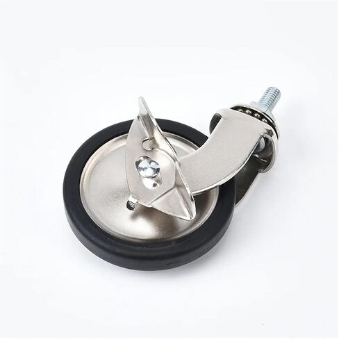 4pcs 3 بوصة المسمار النيكل M8 Universal PP Wheel Brake Silent Furniture Scasters (عجلة الفرامل) in Saudi Arabia